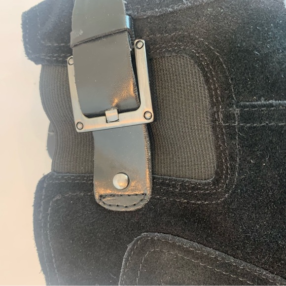 FRANCO SARTO size 12 Warrick wedge suede bootie with zipper and buckle detail - Picture 8 of 16